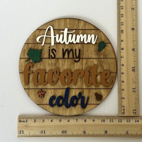 Handmade Autumn Is My Favorite Color - Fall Tiered Tray Decor - Picture 9 of 13